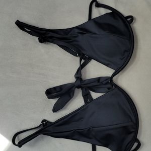 Shein Black Bikini Top size L
